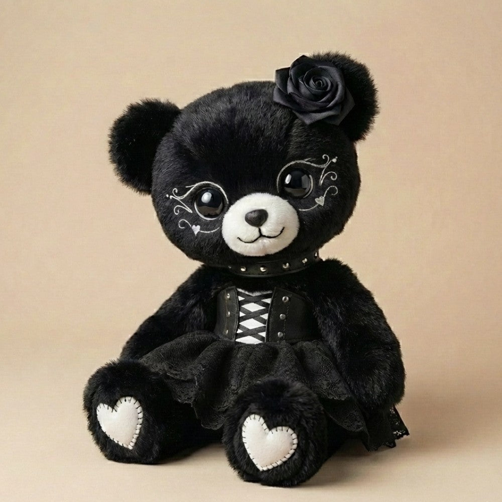 Romantic Goth Bear Stuffed Animal
