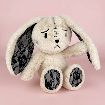 Emo Grey Bunny with Lace