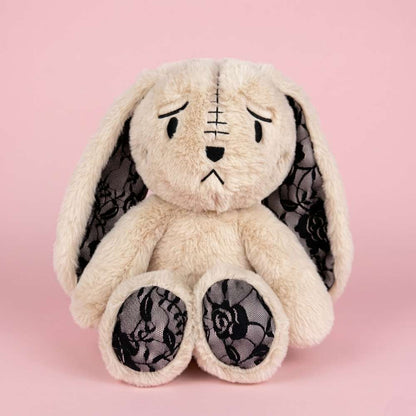 Emo Grey Bunny with Lace