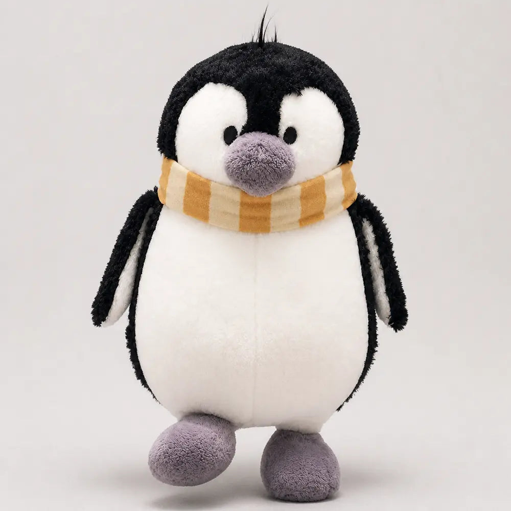 Yellow Scarf Penguin Plush Toy - Front View