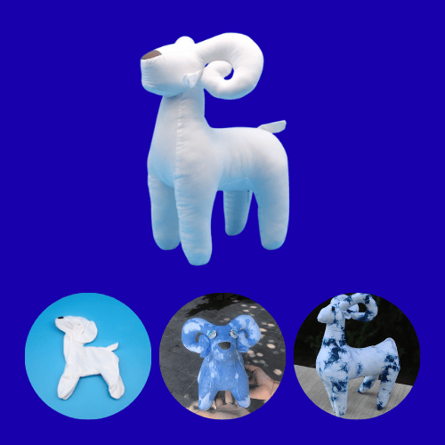 Goat Plush Tie Dye DIY Kit