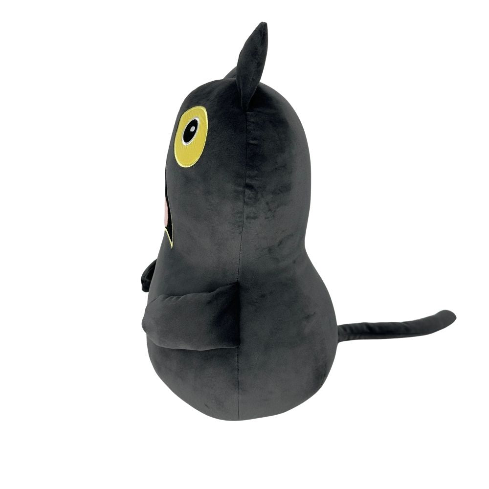 Kawaii Dark Black Cat Shocked Expression