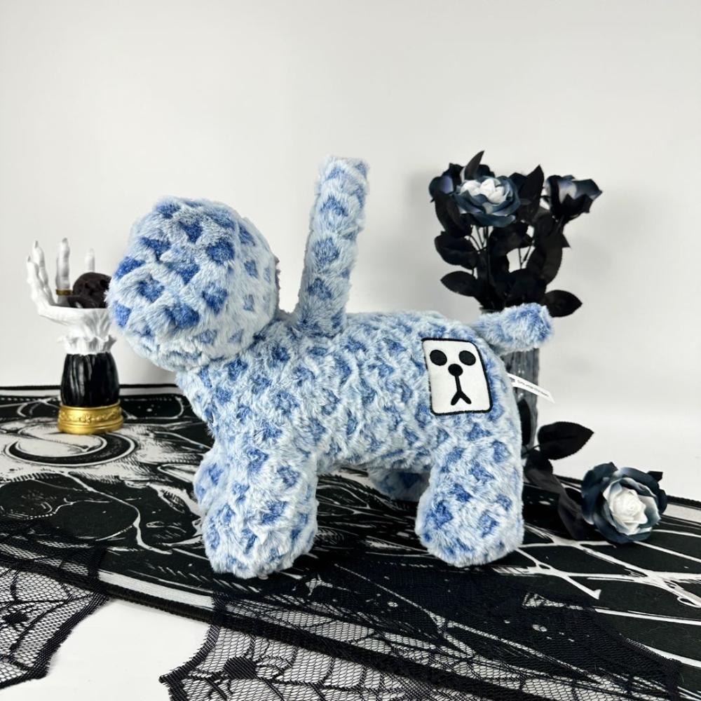 A Blue Skeleton Dog Plush Bag&nbsp;