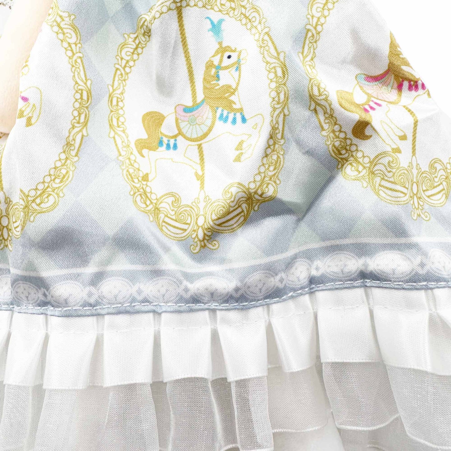 sky dress doll dress detail