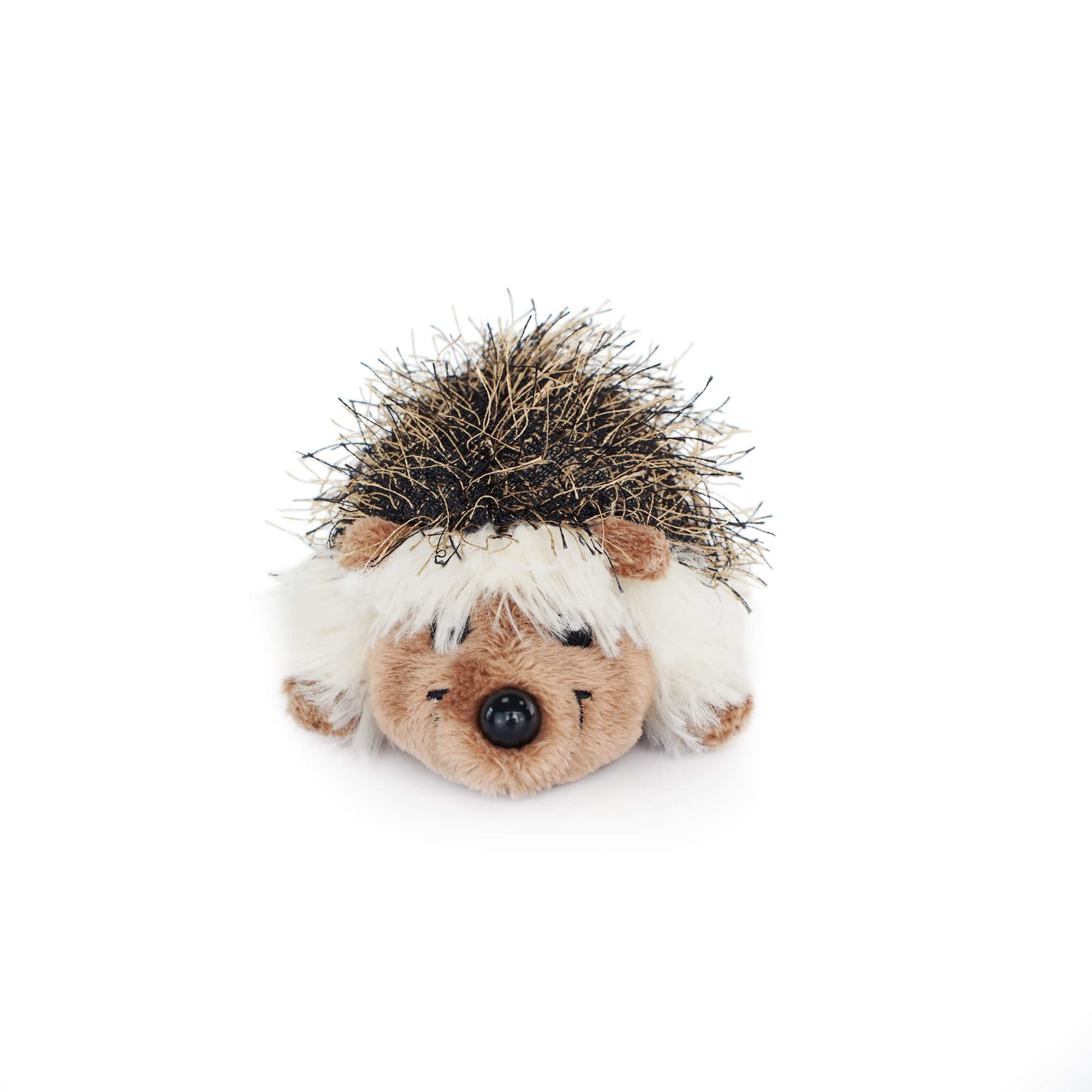 Small wood color hedgehog stuffed animal PlushThis