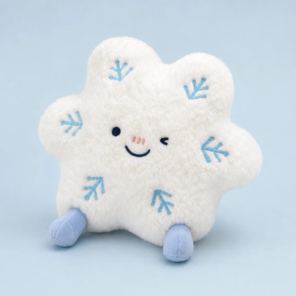 Snowflake Plush Toy - Three-Quarter View