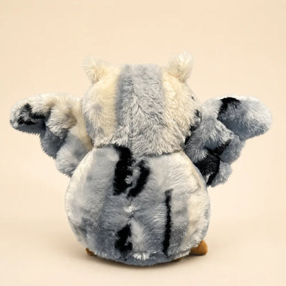 Snowy White Flying Owl Stuffed Animal - Back View