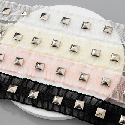 Stud Frill Choker Lace