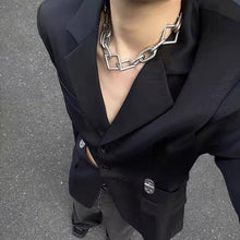 Industrial Square & Round Chain Men's Choker