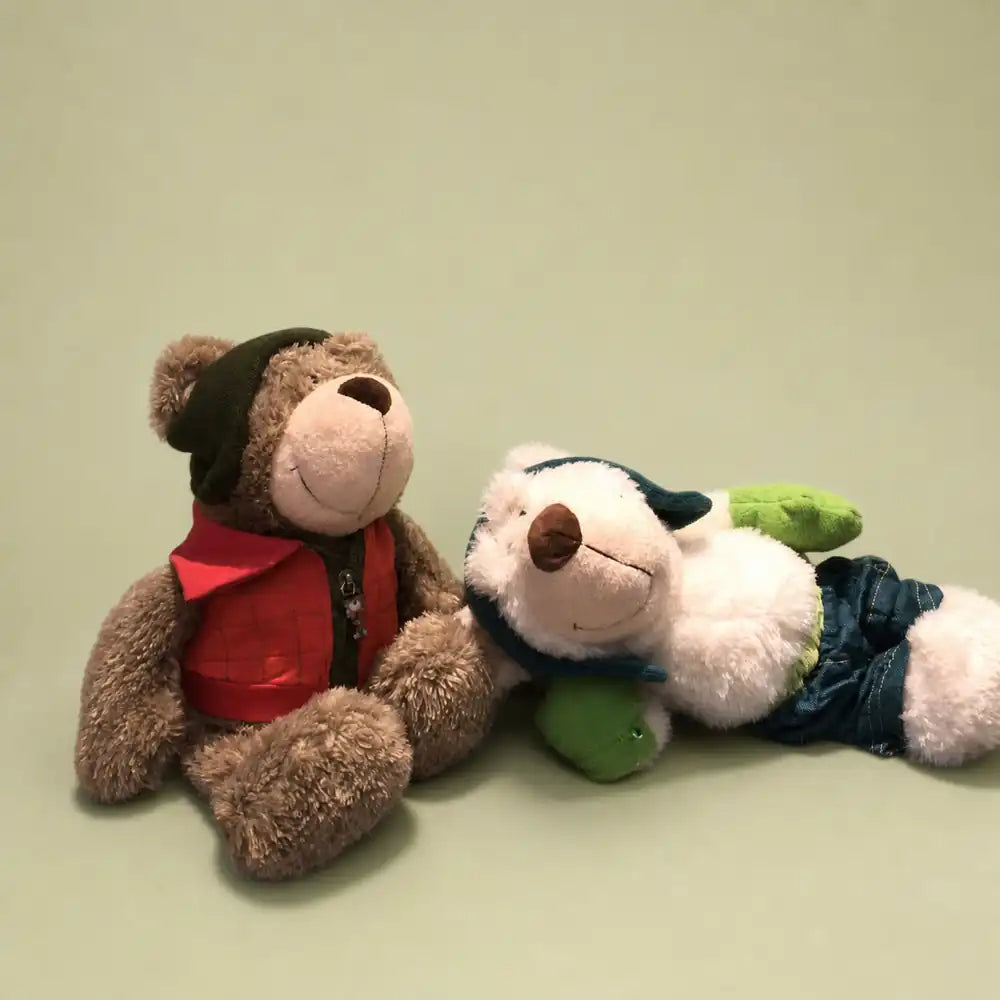 Adventure Bear Plush Stuffed Animal - Reclining Pair View