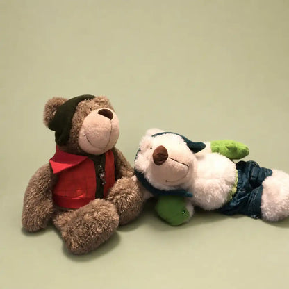 Adventure Bear Plush Stuffed Animal - Reclining Pair View