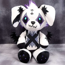 Handsome cool white ninja dog stuffed animal PlushThis