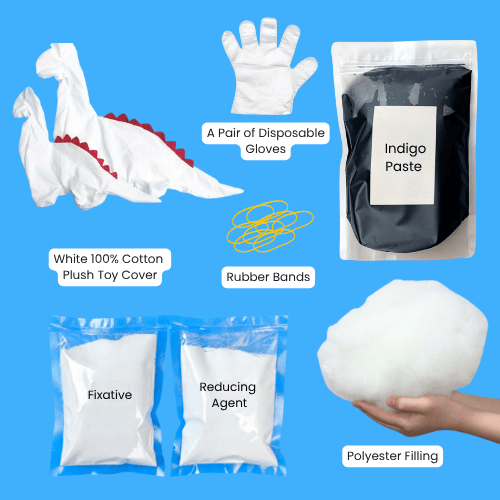 Dinosaur Plush Tie Dye DIY Kit