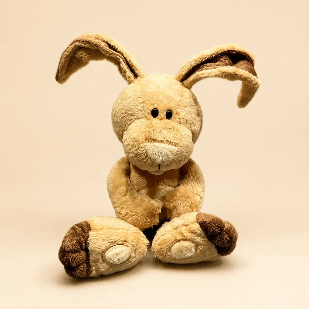 Tan Bunny Plush Toy Front View