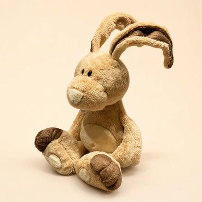 Tan Bunny Plush Toy Side View