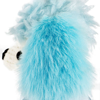 the blue ear of a dog plush toy