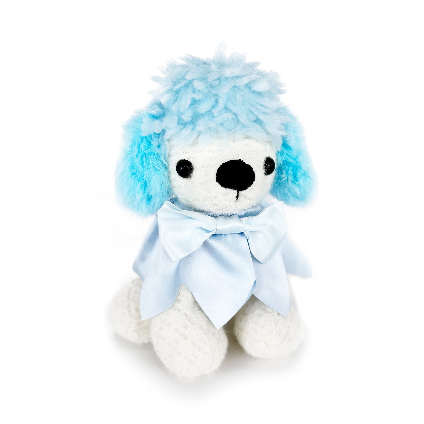 the front of a dog plush toy