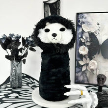 thunderwolf plushie black wolf stuffed animal