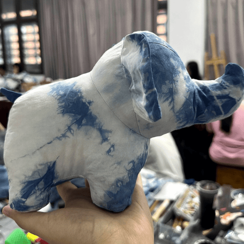 Elephant Plush Tie Dye 