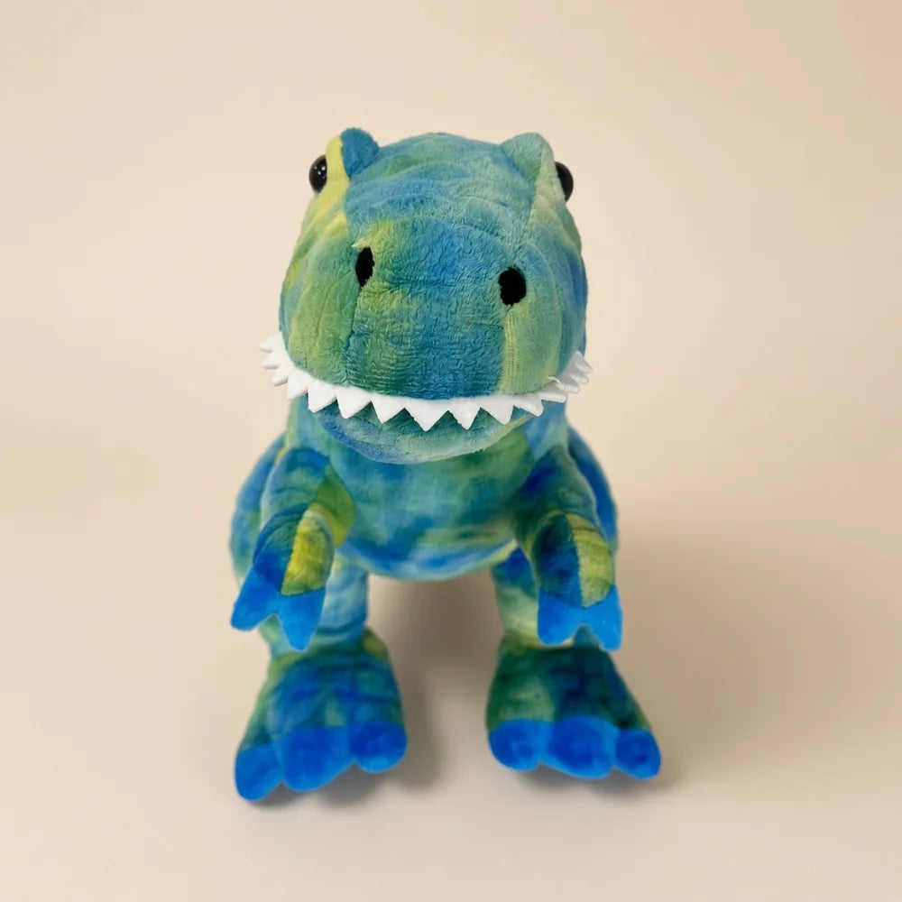 Tie Dye T-Rex Stuffed Animal Front Close View