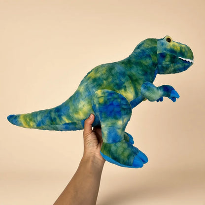 Tie Dye T-Rex Stuffed Animal Held View