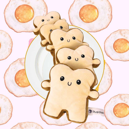 toast plush cute