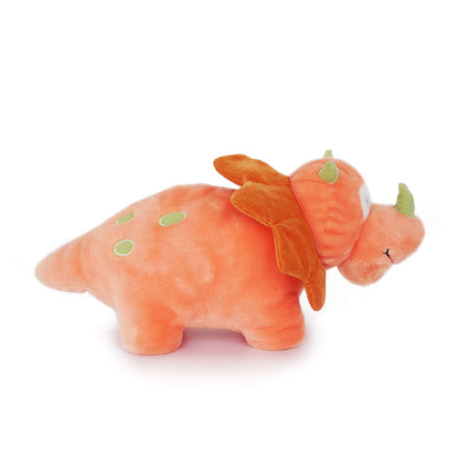 side view chubby triceratops stuffed animal PlushThis