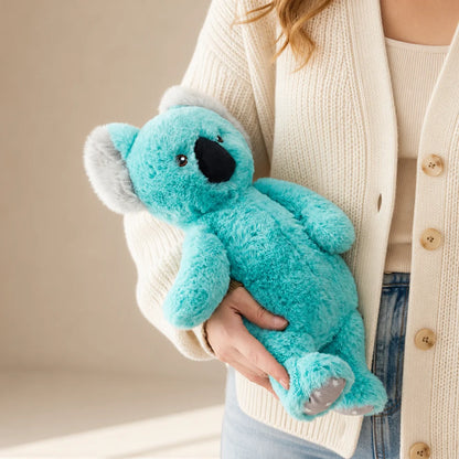 Turquoise Koala Plush – Cozy Lifestyle View