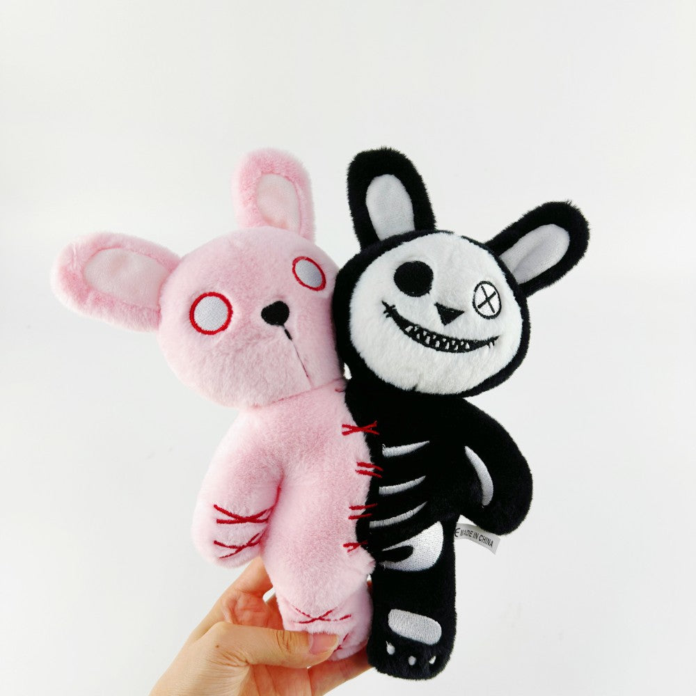 Stuffed Rabbit Skull Halloween Two Head Skull Rabbit Plush – PlushThis| Plushies & Stuffed ...