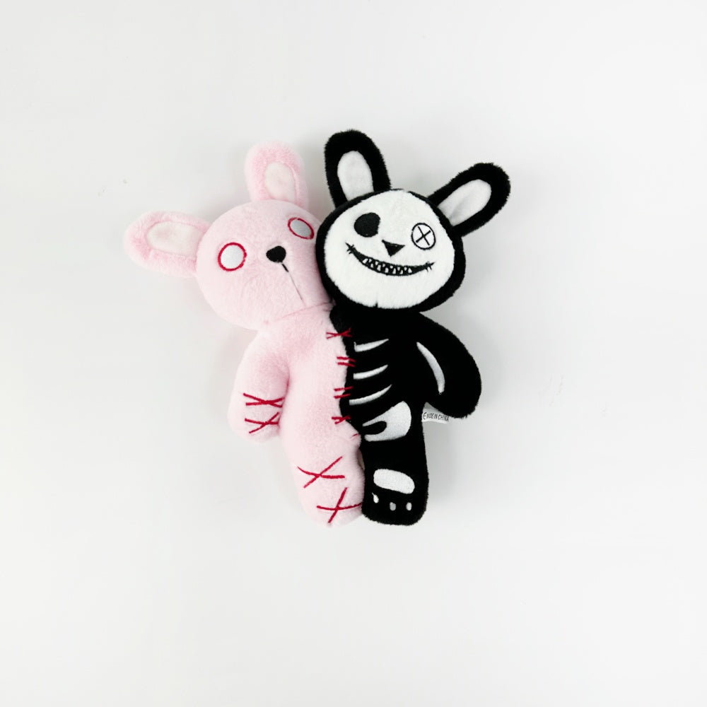 Halloween Two Head Skull Rabbit Plush