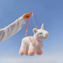 Cute kawaii plush unicorn bag