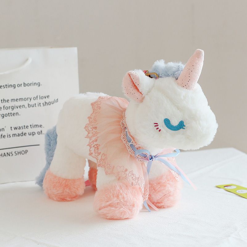 Cute kawaii plush unicorn bag