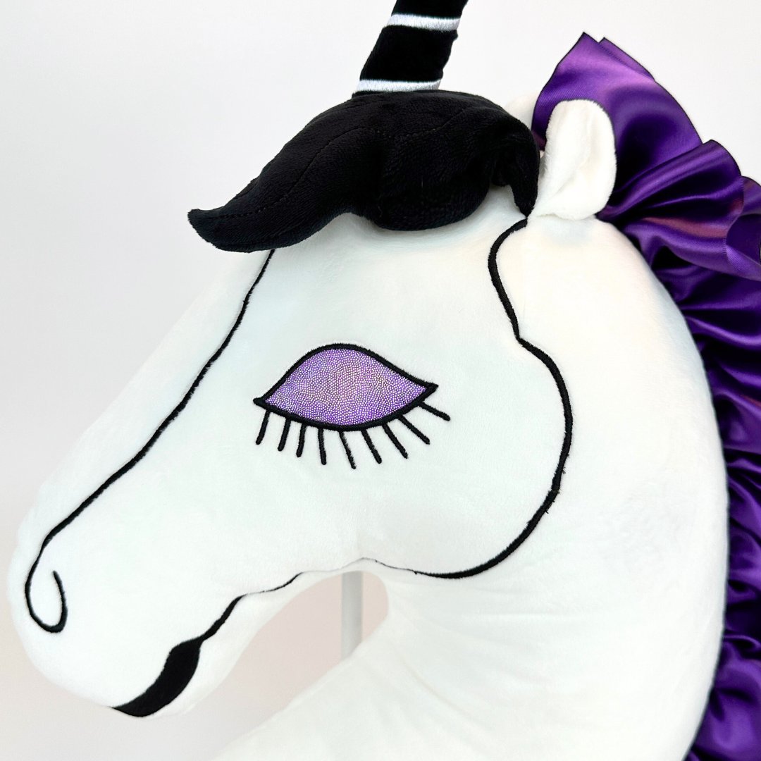 Fashion purple unicorn pillow