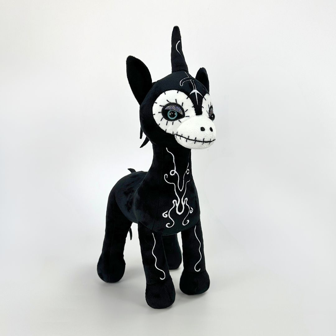 goth Unicorn plushies 