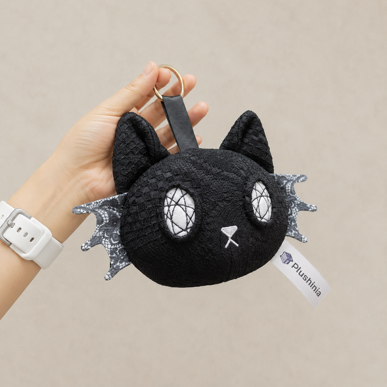 Vampire Goth Black Cat Plush