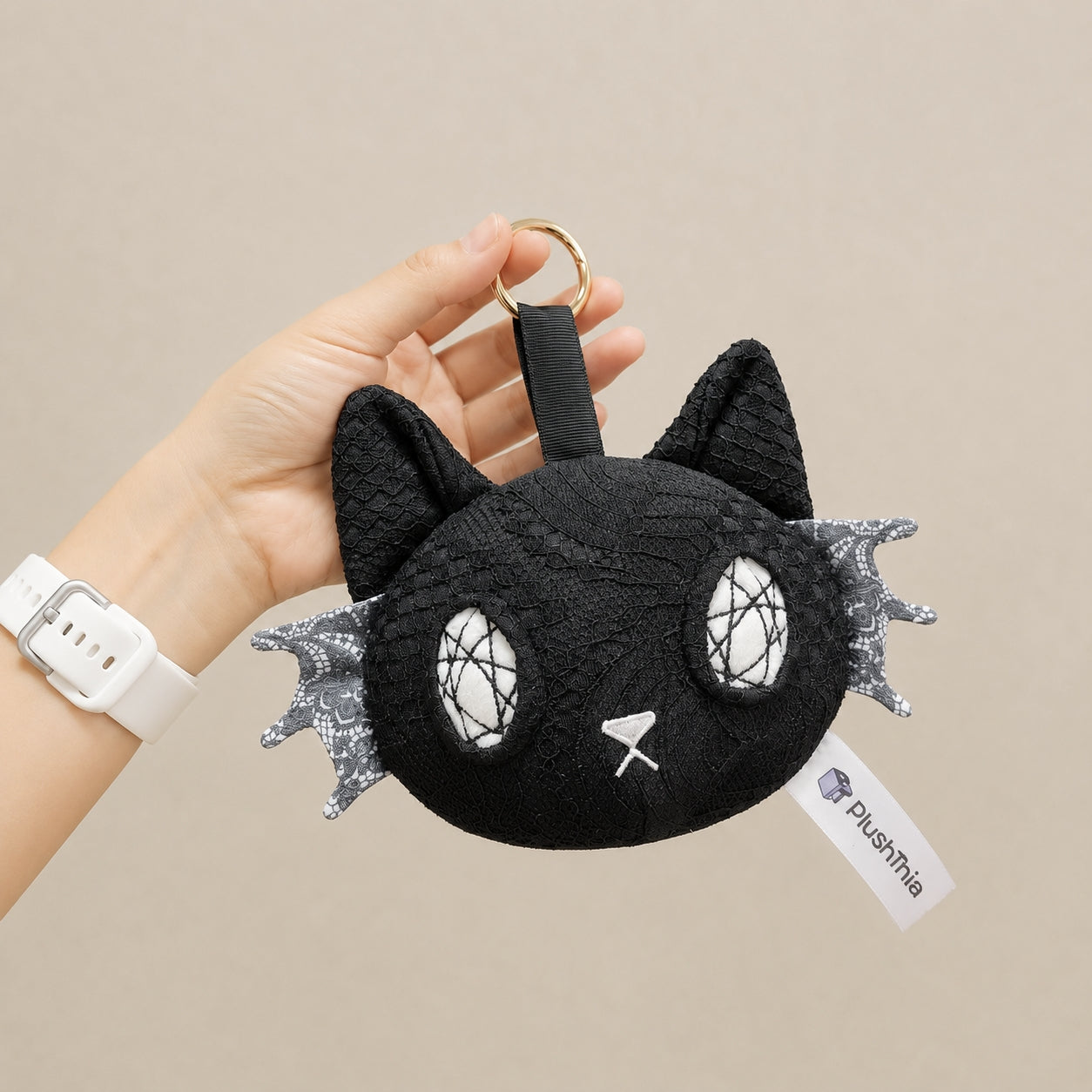 Vampire Goth Black Cat Plush