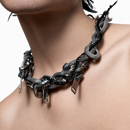 Punk Choker – Zipper Chain Necklace