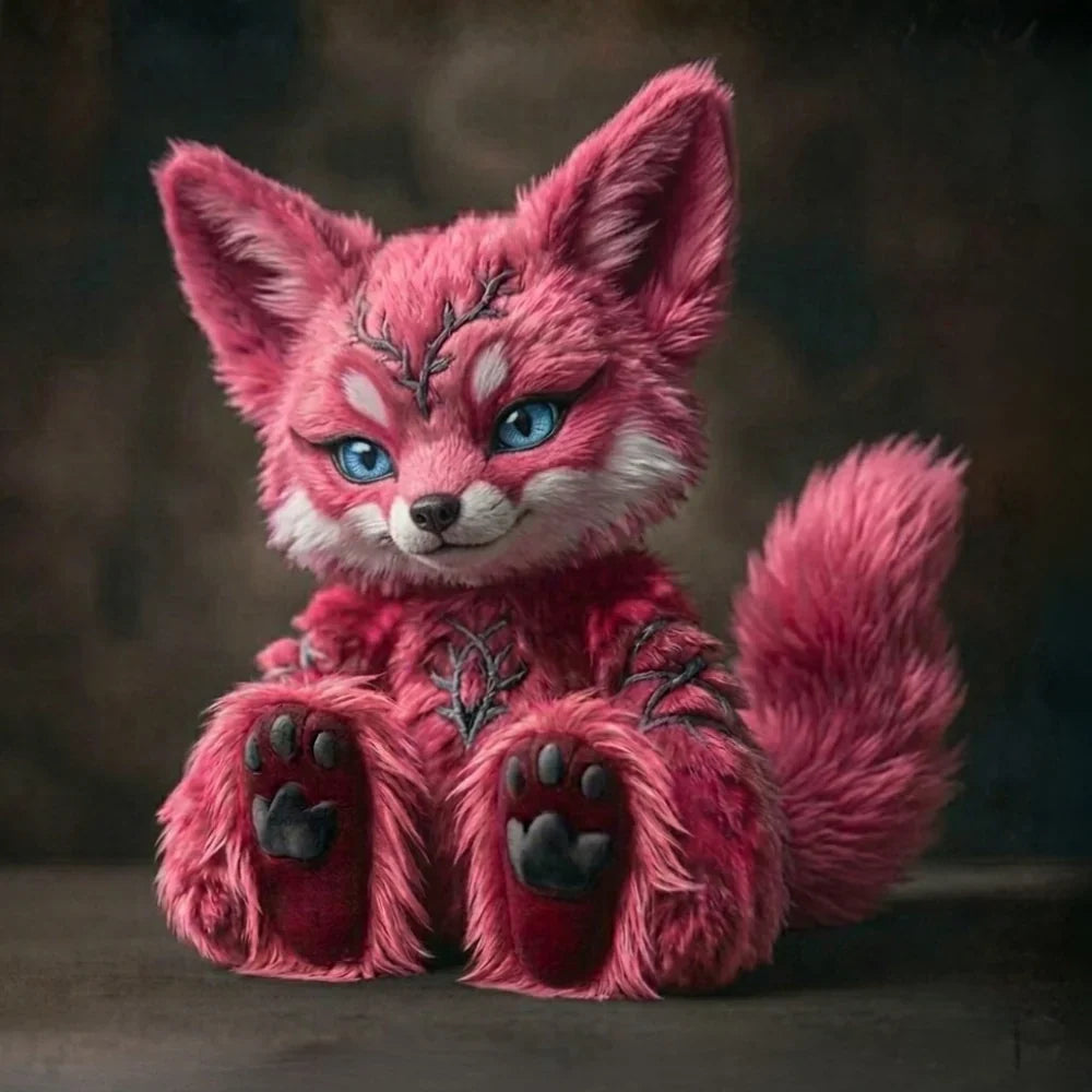 Vine Pink Fox Stuffed Animal