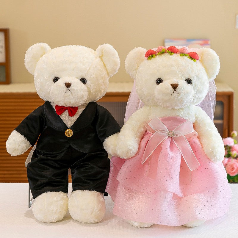 WEDDING BEAR ぬいぐるみ　2体 Wedding Bear Plush Couple – PlushThis| Plushies & Stuffed Animals