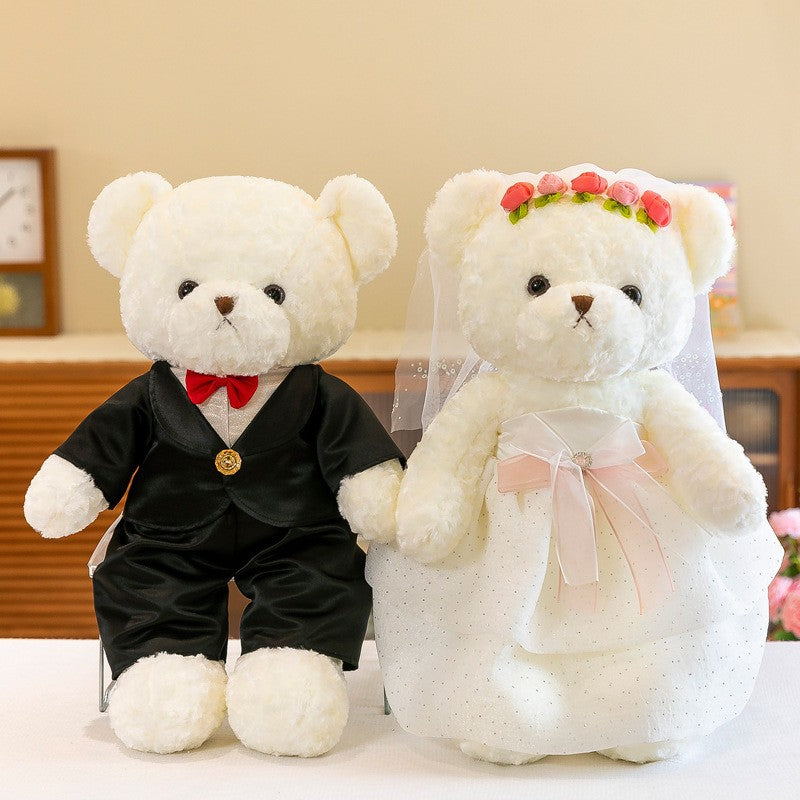Wedding Bear Plush Couple – PlushThis| Plushies Stuffed Animals