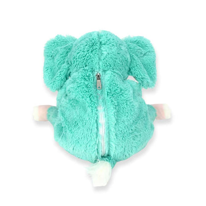 Cute Weighted Green Elephant Plush Toy