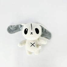 Goth Stitched White Bunny Plush