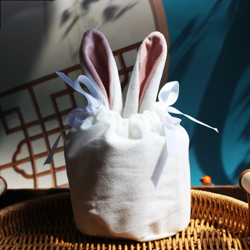 white bunny bag