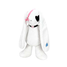 Emo White Bunny Plush With Love Collar