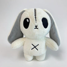 Goth Stitched White Bunny Plush