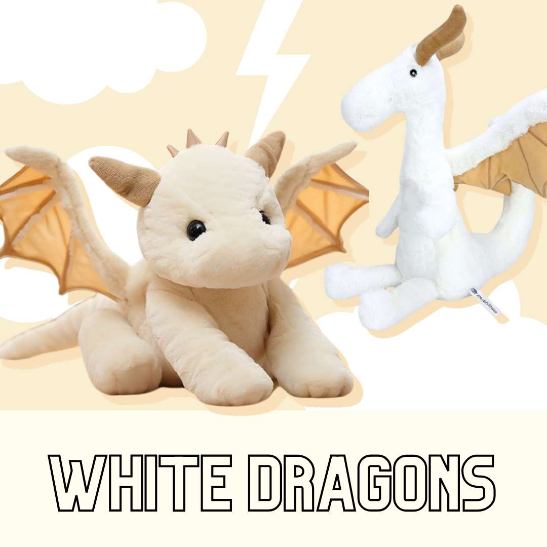 white dragon plush