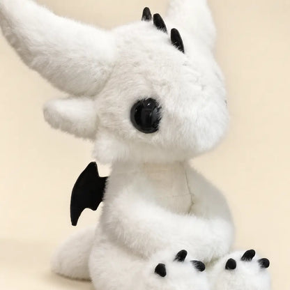 White Dragon Plush 23cm - Soft Fur and Wing Detail