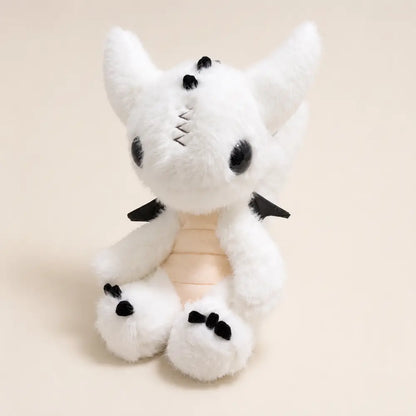 White Dragon Plush 23cm - Sitting Front View