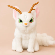 White Jackalope Plush - Front View