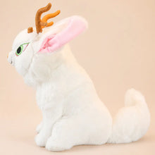 White Jackalope Plush - Left Side View